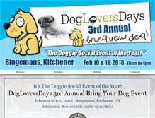Tablet Screenshot of dogloversdays.com